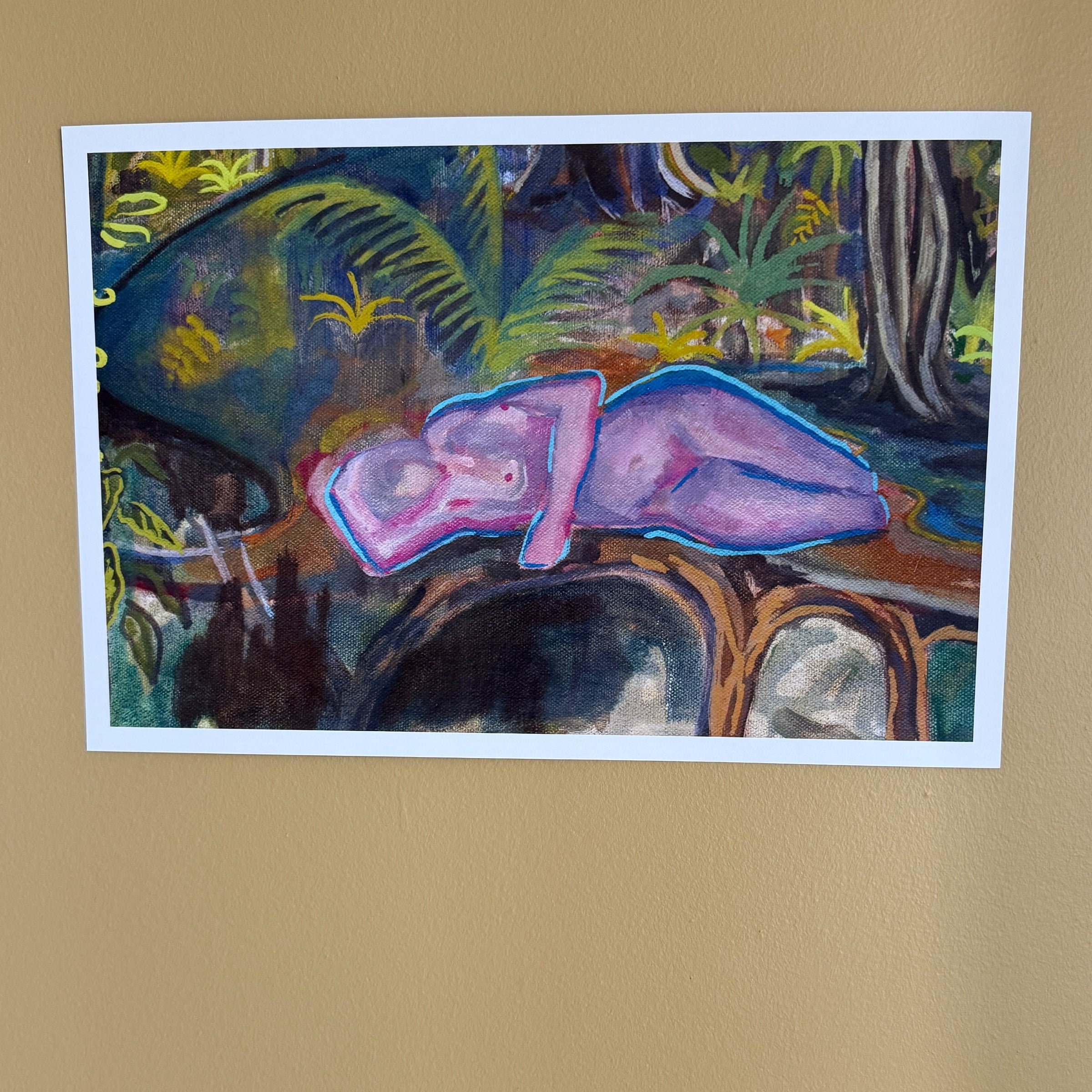 Reclining Woman horizontal print, 17 × 11"